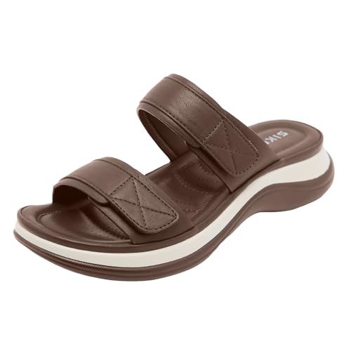 vohiko Sandalen Damen Sommer Flache Sandalette Bohemia Sandals Plateau Freizeit Frauen Strand Schuhe Slides Sport Sandale mit Weiche Fußbett Bequem Leichte Sommerschuhe Gr.36-41 vohiko Sandalen Damen Sommer Flache Sandalette Bohemia Sandals Plateau Freizeit Frauen Strand Schuhe Slides Sport Sandale mit Weiche Fußbett Bequem Leichte Sommerschuhe Gr.36-41 von vohiko