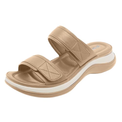 vohiko Sandalen Damen Sommer Flache Sandalette Bohemia Sandals Plateau Freizeit Frauen Strand Schuhe Slides Sport Sandale mit Weiche Fußbett Bequem Leichte Sommerschuhe Gr.36-41 vohiko Sandalen Damen Sommer Flache Sandalette Bohemia Sandals Plateau Freizeit Frauen Strand Schuhe Slides Sport Sandale mit Weiche Fußbett Bequem Leichte Sommerschuhe Gr.36-41 von vohiko