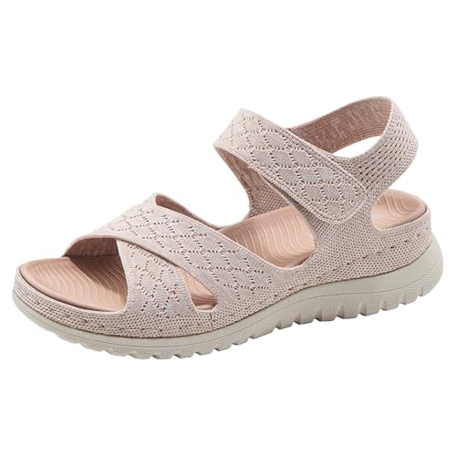 vohiko Sommerschuhe Damen Sandalen Offene Zehenpartie Ausgehöhlt Flach Schuhe Flip Flops Strandschuhe mit Klettverschluss Freizeit Orthopädische Sandaletten Plateau Slide Bequem Sommerschuhe vohiko Sommerschuhe Damen Sandalen Offene Zehenpartie Ausgehöhlt Flach Schuhe Flip Flops Strandschuhe mit Klettverschluss Freizeit Orthopädische Sandaletten Plateau Slide Bequem Sommerschuhe von vohiko
