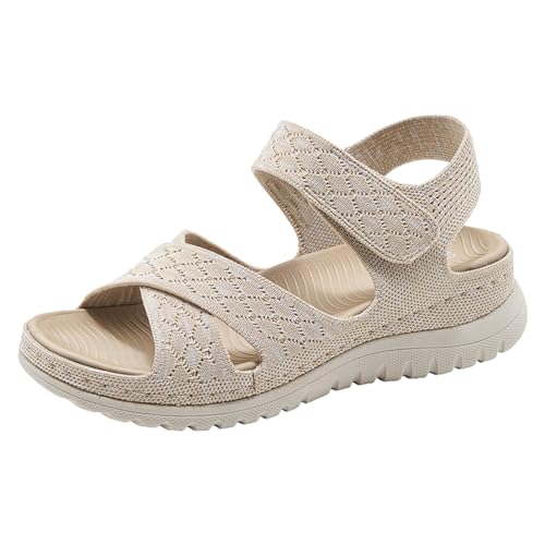 vohiko Sommerschuhe Damen Sandalen Offene Zehenpartie Ausgehöhlt Flach Schuhe Flip Flops Strandschuhe mit Klettverschluss Freizeit Orthopädische Sandaletten Plateau Slide Bequem Sommerschuhe vohiko Sommerschuhe Damen Sandalen Offene Zehenpartie Ausgehöhlt Flach Schuhe Flip Flops Strandschuhe mit Klettverschluss Freizeit Orthopädische Sandaletten Plateau Slide Bequem Sommerschuhe von vohiko