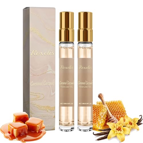 2024 Taskeen Caramel Cascade Perfume EDP Fragrance for Women, Taskeen Caramel Cascade Parfüm, Enhanced Scents Pheromone Parfüm, Long-Lasting Scent Fragrance Perfumes (2 Stk) von vokkrv