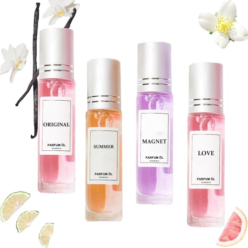 4 Stück Pheromone Parfum Woman, 2025 Neu Ecdf Pheromone Parfüm Woman Original Scent, Pheromone Düfte von Pheroma, Enhanced Scents Pheromone Perfume Mini Perfume Set (4PC-A) von vokkrv