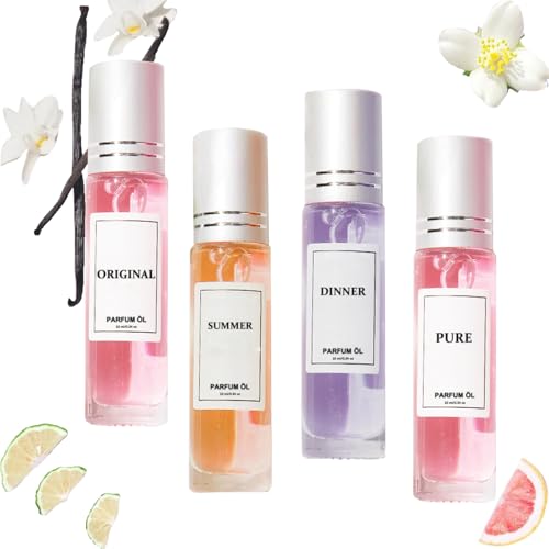 4 Stück Pheromone Parfum Woman, Ecdf Pheromone Parfüm Woman Original Scent, Pheromone Düfte von Pheroma, Enhanced Scents Pheromone Perfume Mini Perfume Set (4PC-B) von vokkrv