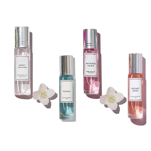 4 Stück Pheromone Parfum Woman, Roll-On Pheromon Parfüm für Frauen, Ecdf Pheromon Parfüm, Lockende Duftkomposition mit Pheromonen für Attraktivität und Selbstbewusstsein (4 Stück-D) von vokkrv