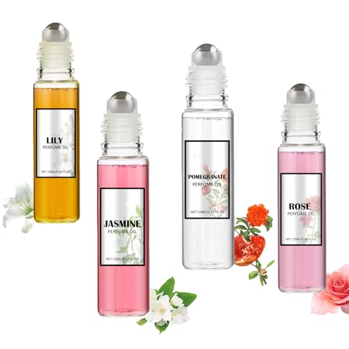 4 Stück Pheromone Parfum Woman, Venom Pheromon Parfüm, Enhanced Scents Pheromone Perfume, Roll-On Pheromon Parfüm, Venom for Her, Pheromon Parfüm Frauen Parfum Damen, Damendüfte (4PC) von vokkrv