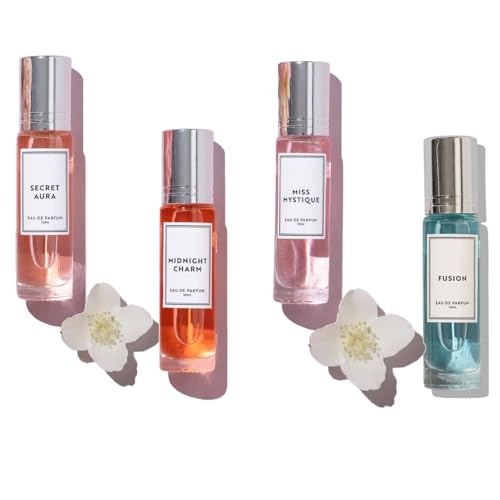4 Stück Valentine Pheromone Parfüm Woman, Pheromon Parfüm Frauen, Roll-On Pheromone Perfume, Love Scents Pheromon-Parfüm, Valentinstag Parfüm Geschenkset für Sie Freundin Frauen (4PC-B) von vokkrv