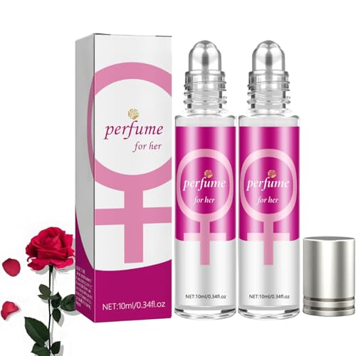 Alpha Pheromonparfüm Frauen, Ecdf Pheromon Parfüm Original, Pheromone Parfum Woman, Ecdf Alpha Pheromonparfüm, Pheroma Original Aroma Parfüm Öl, Roll-on Parfum Frauen (2 Stück) von vokkrv