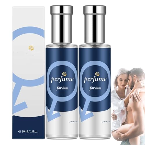 Alpha Pheromonparfüm Herren, Ecdf Alpha Parfüm Herren, Roll-on Pheromone Parfum Herrens, Langanhaltendes Parfüm für Männer - Pheromon Parfüms für Dating & Alltag - Parüm Männer (2PC) von vokkrv