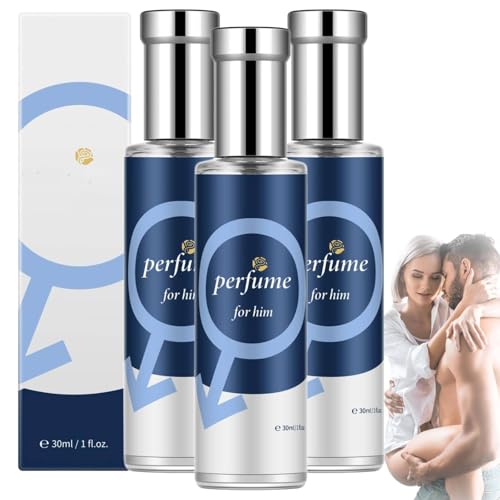 Alpha Pheromonparfüm Herren, Ecdf Alpha Parfüm Herren, Roll-on Pheromone Parfum Herrens, Langanhaltendes Parfüm für Männer - Pheromon Parfüms für Dating & Alltag - Parüm Männer (3PC) von vokkrv