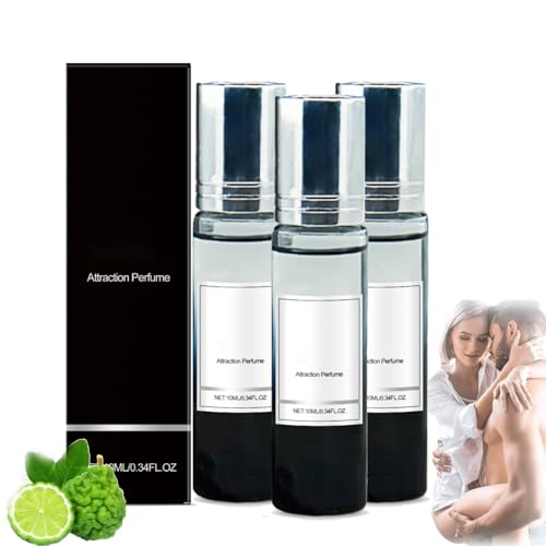 Alpha Pheromonparfüm Herren, Ecdf Pheromon Parfüm Original, Ecdf Alpha Parfüm Herren, Eau de Toilette mit Pheromone Duft, Pheromone Parfum für Männer, Langanhaltender Duft, Kompakt and Tragbar (3PC) von vokkrv