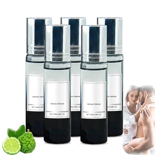 Alpha Pheromonparfüm Herren, Ecdf Pheromon Parfüm Original, Ecdf Alpha Parfüm Herren, Eau de Toilette mit Pheromone Duft, Pheromone Parfum für Männer, Langanhaltender Duft, Kompakt and Tragbar (5PC) von vokkrv