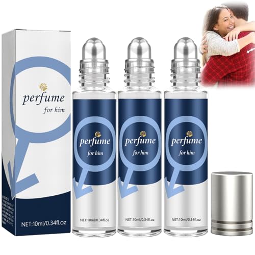 Alpha Pheromonparfüm Herren, Ecdf Pheromon Parfüm Original, Ecdf Alpha Parfüm Herren, Roll-on Pheromone Parfum Herren, AlphaParfüm Herren, Herren Pheromone Cologne für Attract Women (3 Stück) von vokkrv