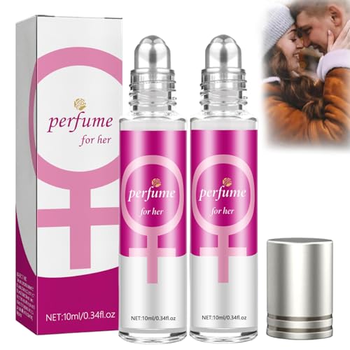 Alpha Pheromonparfüm Herren, Ecdf Pheromon Parfüm Original, Ecdf Alpha Parfüm Herren, Roll-on Pheromone Parfum Herren, Parfum für Frauen Anziehen und langanhaltender Duft (Rosa*2) von vokkrv