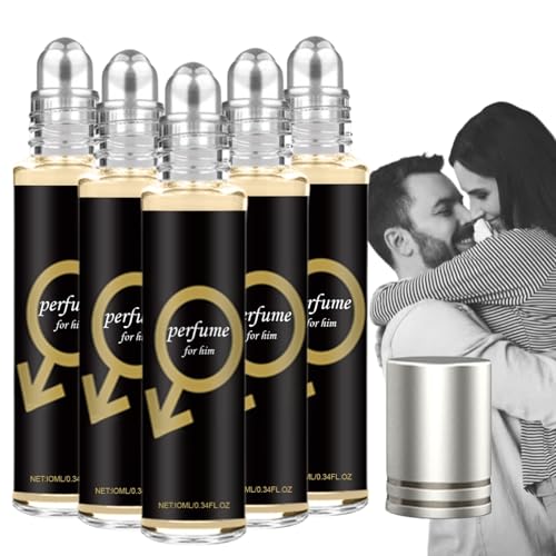 Alpha Pheromonparfüm Herren Roll-on, Ecdf Alpha Parfüm Herren, Eau de Parfum für herren, Natürliche Frische Düfte, Lang Anhaltender Duft, Leicht zu Transportieren (5PC) von vokkrv