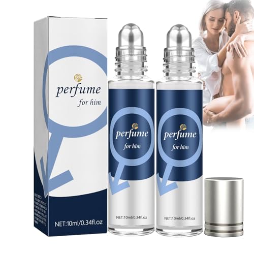Alpha Scent-Alpha Pheromonparfüm Herren, Ecdf Pheromon Parfüm Original, Roll-on Pheromone Parfum Herren, Parfum mit Pheromone Duft, Men's Pheromone Cologne for Attract Women (2PC) von vokkrv