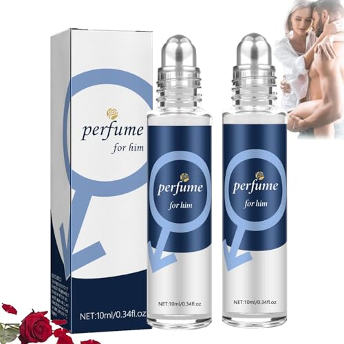 Alpha Scent - Alpha Pheromonparfüm Herren, 2025 Neu Roll-On Pheromon Parfüm öl Herren, Solivo-Pheromone Parfum Herren, Ecdf Pheromon Parfüm, Men's Pheromone Cologne for Men Attract Women (Blau X2) von vokkrv