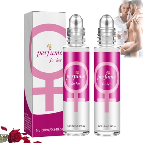 Alpha Scent - Alpha Pheromonparfüm Herren, 2025 Neu Roll-On Pheromon Parfüm öl Herren, Solivo-Pheromone Parfum Herren, Ecdf Pheromon Parfüm, Men's Pheromone Cologne for Men Attract Women (Rosa X2) von vokkrv