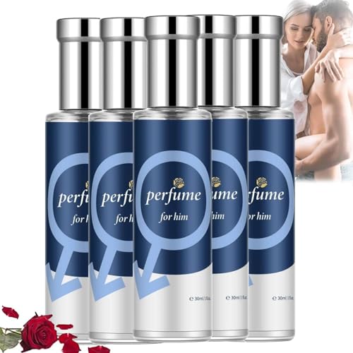 Alpha Scent - Alpha Pheromonparfüm Herren, Alpha Parfüm Herren, Ecdf Pheromone Parfum Herren, Alphatouch Pheromone Perfume, Men's Pheromone Cologne for Men Attract Women, Alpha Parfumöl Herren (5PC) von vokkrv