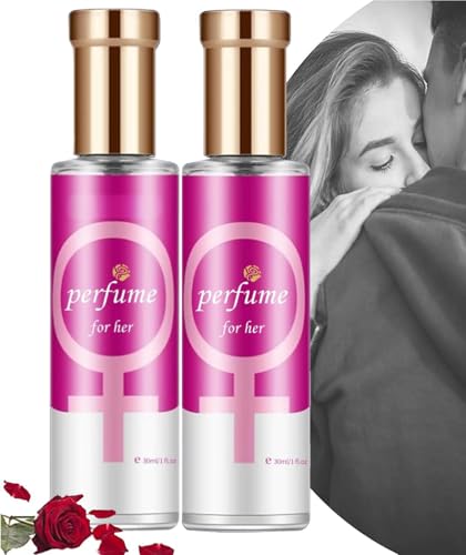 Alpha Scent-Alpha Pheromonparfüm Herren, Ecdf Pheromon Parfüm Original, Ecdf Alpha Parfüm Herren, Alphatouch Pheromone Parfum Herren, Parfum für Frauen Anziehen und langanhaltender Duft (Rosa*2) von vokkrv
