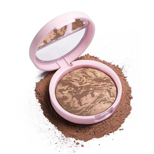 Baked Foundation | Lightweight Pearl Powder Foundation | Balance and Brighten Color, Color Corrector for Skin | Fair - Buildable Coverage | Satin Finish (2# Medium) von vokkrv