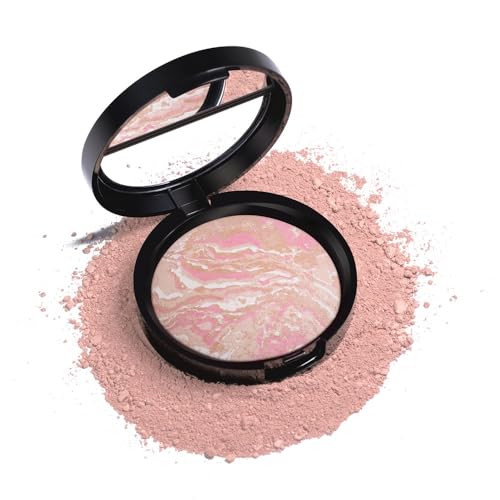Baked Foundation Pearl Powder Balance and Brighten for Skin Care, Fair - Buildable Sheer to Light Coverage - Satin Finish (01# Porcelain, 9g) von vokkrv