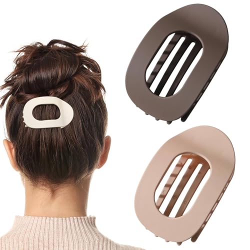 Benglatt Haarspange,Einfache Elegante Entenschnabel Haarspange Damen,Haarklammern für Damen,Matte Große Rutschfest Flat Claw Clip,Starker Halt Seitliche Haarklammern für Dickes & Dünnes Haar (C+D) Benglatt Haarspange,Einfache Elegante Entenschnabel Haarspange Damen,Haarklammern für Damen,Matte Große Rutschfest Flat Claw Clip,Starker Halt Seitliche Haarklammern für Dickes & Dünnes Haar (C+D) von vokkrv