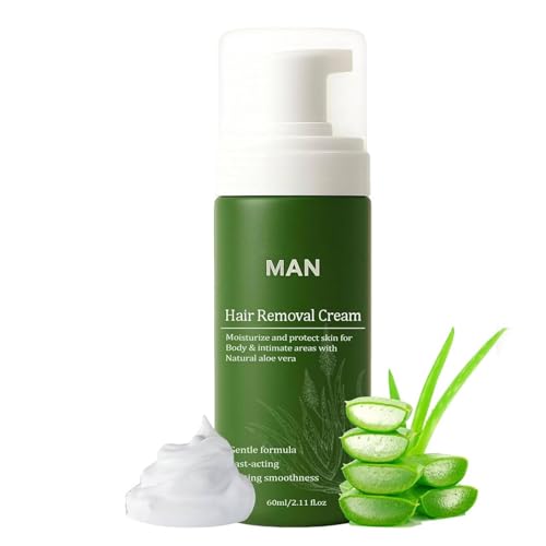 Botane Enthaarungscreme Intimbereich Männer, Botane Haarentfernungscreme Intimbereich mit Aloe Vera, Men Hair Removal Cream, Sanfte und Gründlich Haarentfernung, Haarentfernung in 5-10 Minuten, 60ml Botane Enthaarungscreme Intimbereich Männer, Botane Haarentfernungscreme Intimbereich mit Aloe Vera, Men Hair Removal Cream, Sanfte und Gründlich Haarentfernung, Haarentfernung in 5-10 Minuten, 60ml von vokkrv