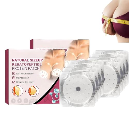 Brustvergrößerungspflaste, Brustvergrößerungspads, Breast Enhancement Patch,Natürliche Produkte zur Brustvergrößerung für Schlaffe Brüste, Keratin-Peptid-Protein-Brüste Push-Up-Brust (2Box) von vokkrv