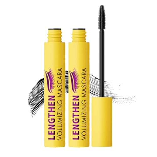 Bubble Mascara, Buildable Mascara, with Spiral Bristle Brush for Maximum Volume without Clumping,Smudge-Proof, Waterproof Formula Creates Thick, Well-Defined Lashes and Enhances Natural Look (2PC) von vokkrv