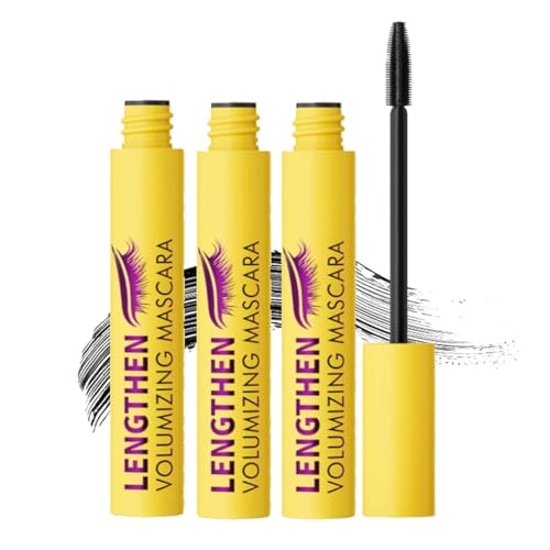 Bubble Mascara, Buildable Mascara, with Spiral Bristle Brush for Maximum Volume without Clumping,Smudge-Proof, Waterproof Formula Creates Thick, Well-Defined Lashes and Enhances Natural Look (3PC) von vokkrv