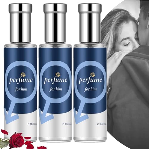 Cupid Hypnosis Cologne für Männer Und Frauen, Lure Her Perfume Herren - Lass Sie Sich in Dich Verlieben, Magische Amor-Düfte, Eau De Toilette Spray Long Lasting (Blau-3Stk) von vokkrv