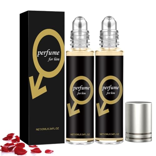 Ecdf Alpha Parfüm Herren Roll-on, Alpha Pheromonparfüm Herren, Pheromon Parfüm Männer, Eau de Parfum für herren, Natürliche Frische Düfte, Lang Anhaltender Duft, Leicht zu Transportieren (2PC) von vokkrv