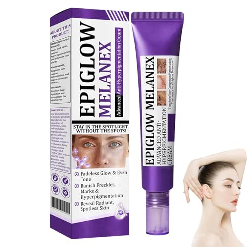 Epiglow Melanex Advanced Anti-Hyperpigmentation Cream, Pigmentflecken Entferner Gesicht, Creme gegen Pigmentflecken für Einen Ebenmäßigeren & Strahlenderen Teint, für Männer und Frauen (1) von vokkrv