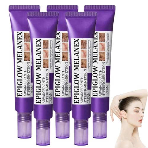 Epiglow Melanex Advanced Anti-Hyperpigmentation Cream, Pigmentflecken Entferner Gesicht, Creme gegen Pigmentflecken für Einen Ebenmäßigeren & Strahlenderen Teint, für Männer und Frauen (5) von vokkrv