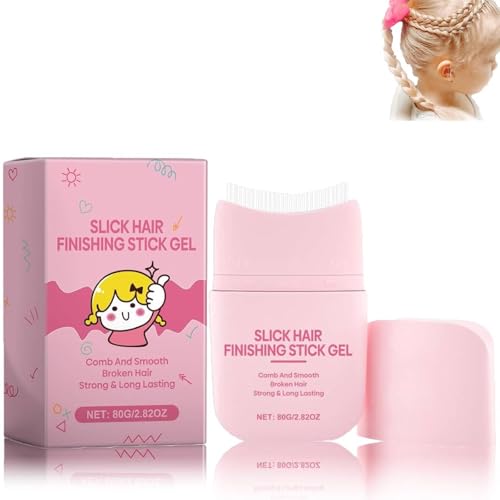 Haargel Kinder Stick, Hair Wax Stick, Kids Styling Gel, Sichere Inhaltsstoffe, Einfache Anwendung, zum Bändigen von Fliegendem Haar und zum Kreieren Toller Frisuren (80g, 1PC) von vokkrv