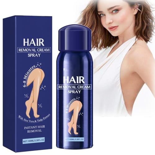 Hair Removal Cream Spray for Women, Haarentfernungsspray, Schmerzlose Körper-Haarentfernungs-Spray für Beine, Hände, Unterarm-Rücken, Enthaarungsmittel für Frauen und Männer (1 Stück) von vokkrv