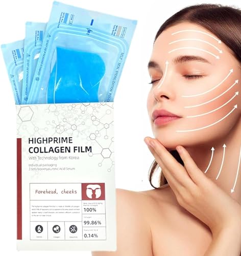 Highprime Collagen Film For Face, Collagen Film Mask Dissolve, Fivfivgo Koreanische Dermalayr-Technologie Löslicher Kollagenfilm, Collagen Papier für Gesicht, Schmelzender Kollagenfilm (1Box) von vokkrv