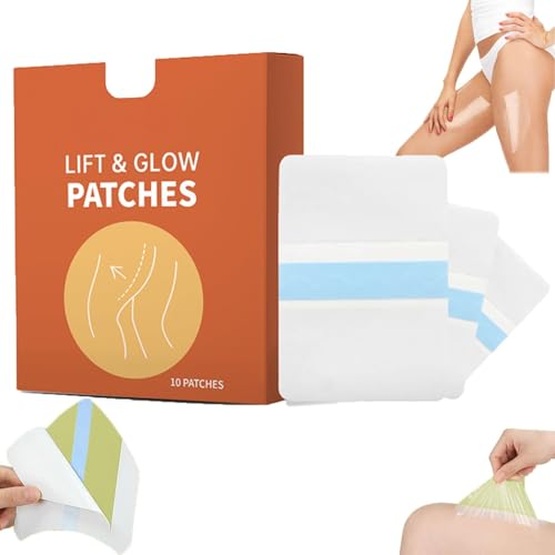 Instant Thigh Lifting, Transparente Klebestreifen Oberschenkelstraffungen, Body Tape Doppelseitig, Unsichtbare Beinstraffungs Aufkleber, Straffendes Oberschenkel Tape (10PC, 1 Box) von vokkrv