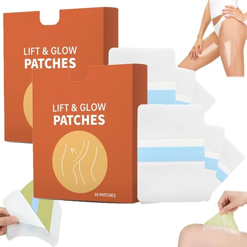 Instant Thigh Lifting, Transparente Klebestreifen Oberschenkelstraffungen, Body Tape Doppelseitig, Unsichtbare Beinstraffungs Aufkleber, Straffendes Oberschenkel Tape (10PC, 2 Box) von vokkrv