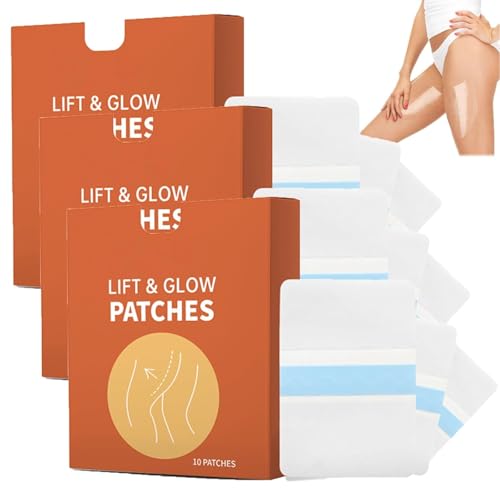 Instant Thigh Lifting, Transparente Klebestreifen Oberschenkelstraffungen, Body Tape Doppelseitig, Unsichtbare Beinstraffungs Aufkleber, Straffendes Oberschenkel Tape (10PC, 3 Box) von vokkrv