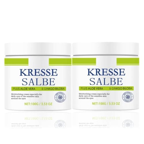 Kressesalbe Plus,Pigmentflecken Entferner Gesicht,Kressesalbe gegen Altersflecken,Feuchtigkeitsspendender Gesichtscreme mit Kressewirkstoff,Kressesalbe Altersflecken Entfernen für Frauen & Männer (2) von vokkrv