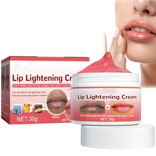 Lip Balm, Pink Lip Lightening Treatment, Brightener for Dark Lips, Natural Lip Balm Lip Balm, Anti-Wrinkle Lip Balm Reduces Chapped and Dry Lips, Repairs Lips (1PCS) von vokkrv