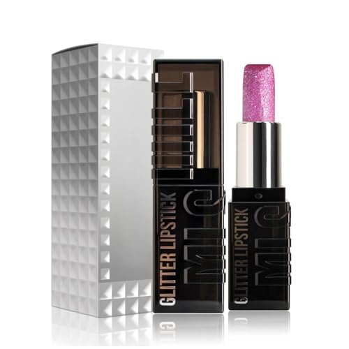 Metallic Shimmer Lang Halten Lippenstift,Glitzer Diamant Metall Lipgloss,Hoch Glanz Nude Rot Matte auf Glitzer Lippenstift, Wasserfest Feuchtigkeitsspendend Lip Glos für Frauen (C23 Zerstörung) von vokkrv