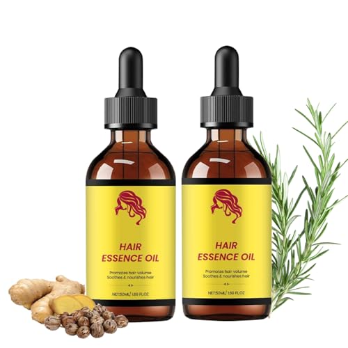Natürliches Haar Essenzöl, Haarwachstumsöl, Haaröl Wachstum, Haarpflegebehandlungen Mit Konzentrierter Formel, Stärkt Und Repariert Schäden, für Männer Und Frauen (50 ml, 2PC) von vokkrv