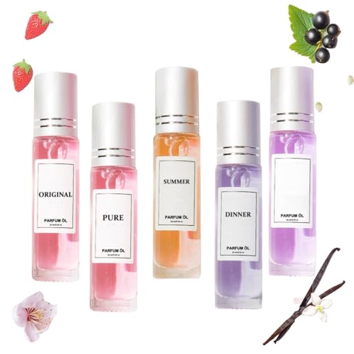 Pheromone Parfum Woman, 5 Stück Roll On Ecdf Pheromone Parfüm Woman Original Scent, Pheromone Düfte von Pheroma, Enhanced Scents Pheromone Perfume für Kompakt & Tragbar (5PC) von vokkrv