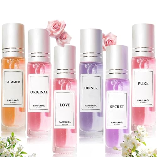 Pheromone Parfum Woman, Ecdf Pheromone Parfüm Woman Original Scent, Pheroma Original Parfüms öl, Duftverstärker mit Pheromonparfüm, Mini-Parfüm, Kompakt & Tragbar für unterwegs (6PC) von vokkrv