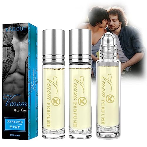 Pheromone Parfum for Woman, Venom Pheromon Parfüm Für Frauen, Lunex Pheromone Perfume, Roller Ball Parfüm Für Männer Und Frauen, Parfümöl für Frauen, um Männer Anzulocken (Mann-3 Stöcke) von vokkrv