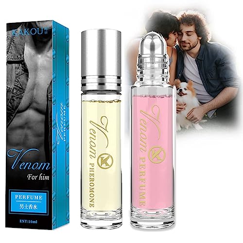 Pheromone Parfum for Woman, Venom Pheromon Parfüm Für Frauen, Lunex Pheromone Perfume, Roller Ball Parfüm Für Männer Und Frauen, Parfümöl für Frauen, um Männer Anzulocken (Mix-2 Stöcke) von vokkrv