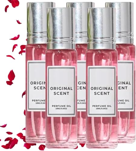 Pheromone Perfume Woman, Ecdf Pheromon Parfüm Original, Roll-On Pheromone Parfum Damen, Parfüm Frauen, Enhanced Scents Pheromone Perfume, Setzt beispielloses Selbstvertrauen (5PC) von vokkrv