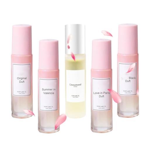 Pheromone Perfume Woman, Ecdf Pheromon Parfüm Original, Pheromone Perfume Oil for Her, Enhanced Scents Pheromone Perfumes, Setzt beispielloses Selbstvertrauen (5 Stück) von vokkrv